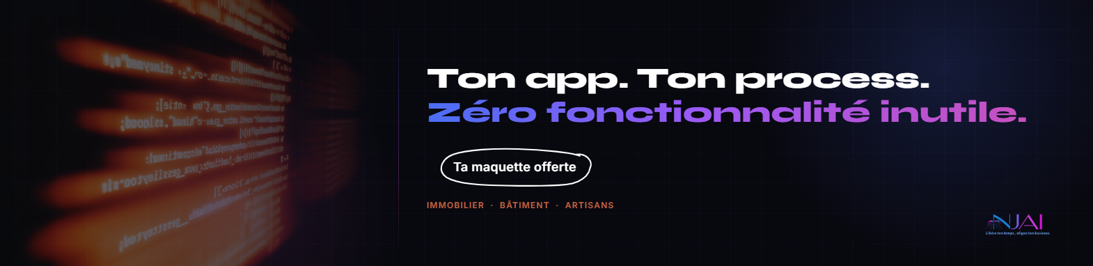 Intelligence artificielle Montpellier avec application métier NjAI, agent IA et tableau de bord local